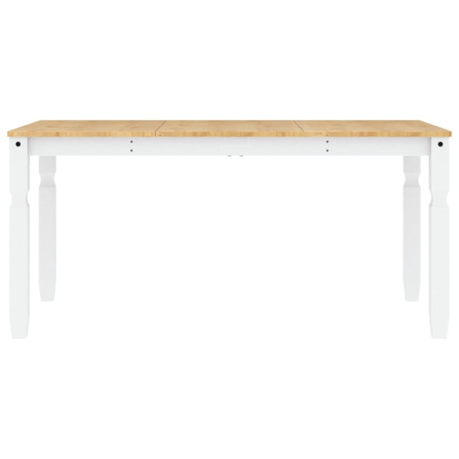 Mesa de comedor Corona madera maciza pino blanco 160x80x75