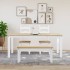Mesa de comedor Panama madera maciza pino blanco 180x90x75