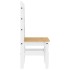 Sillas de comedor Corona 2 uds madera pino blanco 42x47x107