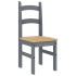 Sillas de comedor 2 uds madera maciza de pino gris 40x46x99