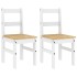 Sillas de comedor Panama 2 uds madera pino blanco 40x46x90