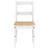 Sillas de comedor Panama 2 uds madera pino blanco 40x46x90