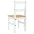 Sillas de comedor Panama 2 uds madera pino blanco 40x46x90