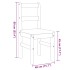 Sillas de comedor Panama 2 uds madera pino blanco 40x46x90
