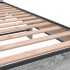 Estructura cama madera ingeniería metal gris Sonoma 140x200