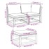 Set de muebles para jardín 3 piezas con cojines madera