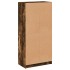 Aparador alto con puertas madera roble ahumado 68x37x142