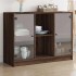 Aparador madera de ingeniería marrón roble 102x37x75,5