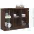 Aparador madera de ingeniería marrón roble 102x37x75,5