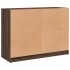 Aparador madera de ingeniería marrón roble 102x37x75,5