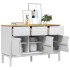 Aparador FLORO madera maciza de pino blanco 114x43x74