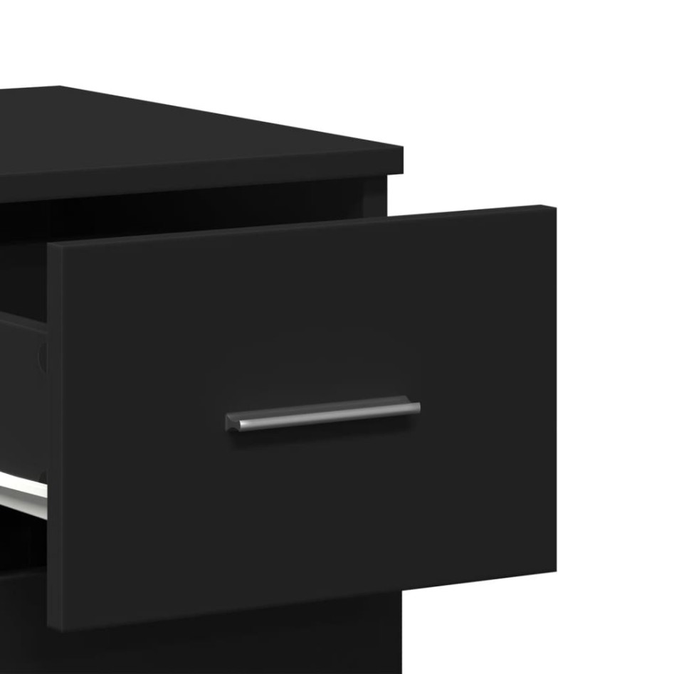 Aparadores 2 uds madera de ingeniería negro 59x39x80