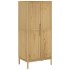 Armario FLORO madera maciza de pino marrón cera 77x53x171