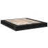 Estructura de cama madera de ingeniería negra 200x200