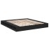 Estructura de cama madera de ingeniería negra 200x200