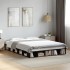 Estructura de cama madera de ingeniería negra 160x200