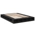Estructura de cama madera de ingeniería negra 160x200