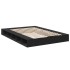 Estructura de cama madera de ingeniería negra 160x200