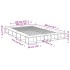Estructura de cama madera de ingeniería negra 160x200