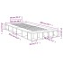 Estructura de cama madera de ingeniería roble Sonoma 100x200
