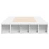Estructura de cama madera de ingeniería blanca 100x200