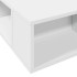 Estructura de cama madera de ingeniería blanca 100x200