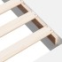 Estructura de cama madera de ingeniería blanca 100x200