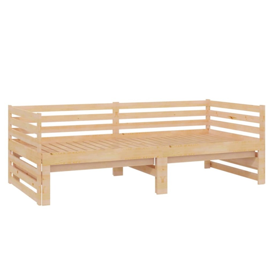 Sofá cama extraíble madera maciza de pino 2x(90x200)