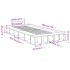 Estructura de cama madera de ingeniería negra 90x190