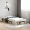 Estructura de cama madera de ingeniería roble Sonoma 75x190 cm