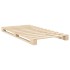 Estructura de cama con cabecero madera maciza pino 100x200