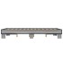 Estructura cama madera ingeniería metal gris Sonoma 120x200