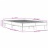 Estructura cama madera ingeniería metal gris Sonoma 120x200