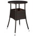 Set comedor jardín 5 pzas cojines ratán sintético vidrio