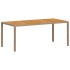 Set de comedor jardín 7 pzas con cojines ratán PE acacia