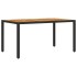 Set de comedor jardín 5 pzas con cojines ratán PE acacia