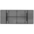 Mesa de jardín superficie de vidrio ratán PE negro 190x80x75