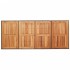 Mesa de jardín superficie madera acacia ratán negro