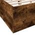 Estructura de cama madera de ingeniería roble ahumado