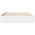 Estructura de cama madera de ingeniería blanca 150x200