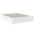Estructura de cama madera de ingeniería blanca 150x200