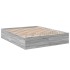 Estructura de cama madera de ingeniería gris Sonoma 160x200