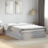 Estructura de cama madera de ingeniería gris Sonoma 120x200