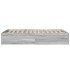 Estructura de cama madera de ingeniería gris Sonoma 120x200
