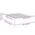 Estructura de cama madera de ingeniería gris Sonoma 120x200