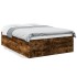 Estructura de cama madera de ingeniería roble ahumado