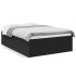 Estructura de cama madera de ingeniería negra 140x190