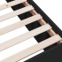 Estructura de cama madera de ingeniería negra 140x190