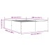 Estructura de cama madera de ingeniería negra 120x200