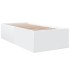 Estructura de cama madera de ingeniería blanca 90x200